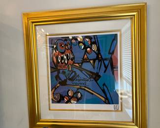 Seriolithograph by David Le Batard "Lebo" "A spiritual revival" with certificate of authenticity