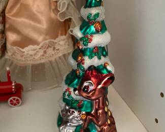 1999 Walt Disney "Bambi" Blown Glass Ornament