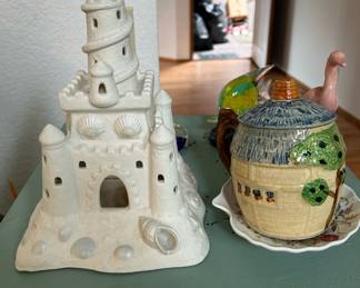 Nautical-Themed Tealight Candle Holder, Cottage Themed Cookie Jar/Canister