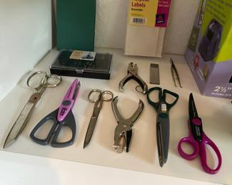 Assortment Paper Edger Scissors, Scissors, Hole Punchers