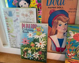 Playland Coloring Book, Dodo Paper Doll Book