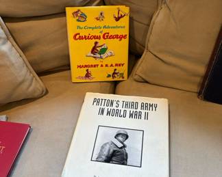Patton's Third Army in World War II Hardcover Book by Michael Green & James D. Brown, The Complete Adventures of Curious George by H. A. Rey & Margret Rey