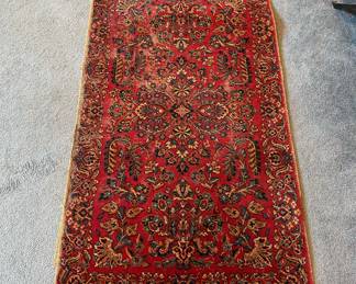 Red Persian Sarouk Rug 