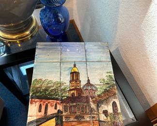 Davalos Hand Painted Cer-Art Ceramic  Mexican Tile/Backsplash