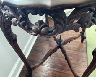 Close up view of carvings