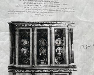 Original story of the china cabinet 86"W X 91"H X 20"D