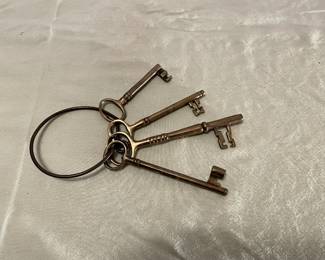 Antique brass keys $100