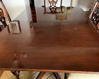 Enjoy many special occasions on this beautiful dining room table.