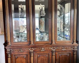 Rosecliff China Cabinet from the Newport Collection by EJ Victor is the focal point in your dining room.  Truly elegant and the finest craftmanship to display your treasures.  $5,000 (original price $15,000) Perfect condition