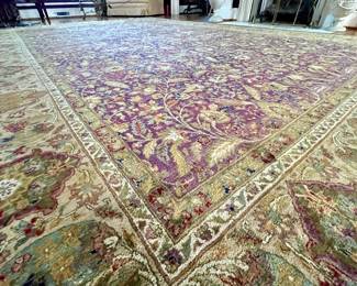 Stunning Large 11.5 Foot by 17.5 Foot Persian-Style, Hand-Knotted Oriental Rug