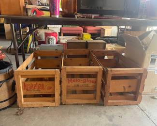 Old wood crates
