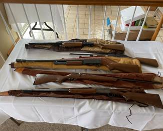 16 gauge, J.C. Higgins 410, Ithaca model 37 12 gauge collectible shot guns and vintage daisy heddon BB guns 