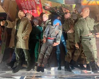 G.I. Joe dolls among other action figures from the 60’s 