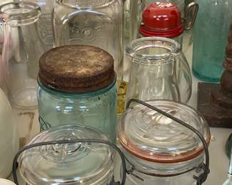 Vintage Glass Bottles, Jars