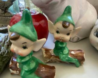 Vintage Ceramic Elves, Japan