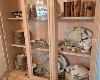 1950's Japan Fine Soko China Hand Painted Bamboo