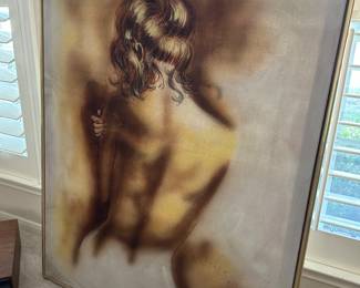 large vintage original art  