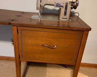 Necchi sewing machine & cabinet 