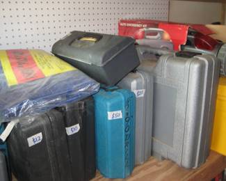 CASES FILLED WITH POWER TOOLS