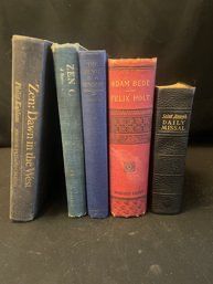 5 vintage books 