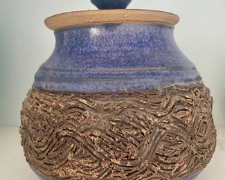 Handmade lidded vessel hallmarked 