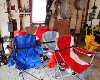 Garden Tools. Galvanized Tubs. Bird Feeders. Bicycles. Snow Shoes. Lawn Chairs. 