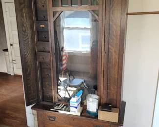 Early Harden Mission Oak cabinet