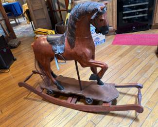 Antique rocking horse 