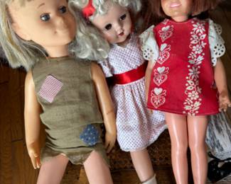 Vintage Ideal and Charming Chatty dolls 