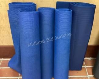 Variety of yoga mats