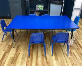 Multiple kids tables & chairs