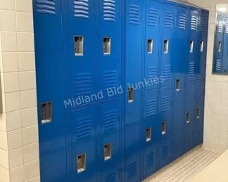 Variety of locker sections to choose from