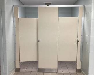Stall partitions throughout building