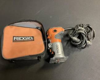 Variety of power tools; Rigid router