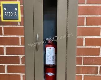 Multiple fire extinguishers & boxes