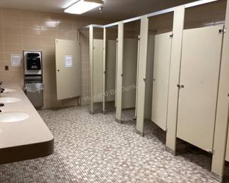 Variety of bathroom stalls for removal