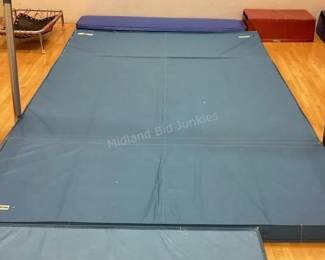 Variety of gymnastics tumbling mats