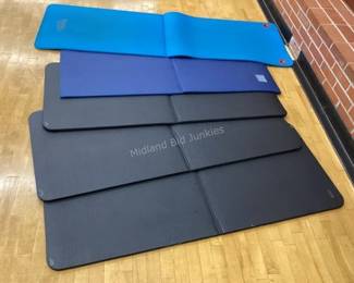 Variety of yoga mats