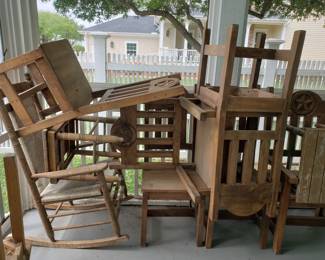 Rustic Dining Chairs, Rocking Chairs & Tables