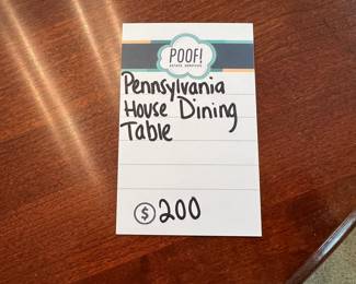 Pennsylvania House Dining Table