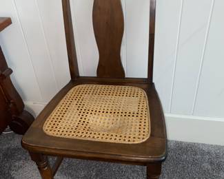 Rattan seat chair