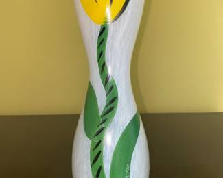 Yellow Tulip vase by Kiara Boda