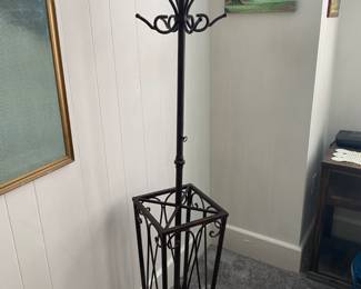 Heavy cast iron hall tree coat rack