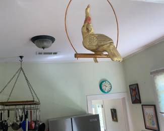 Vintage paper mache’ cockatoo