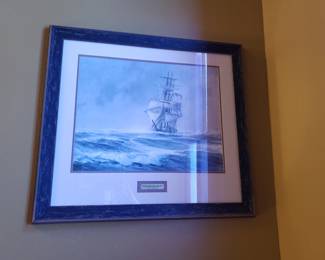 "St. Mary Approaching Cape Horn" Framed Print by John Stobart