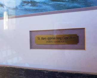 "St. Mary Approaching Cape Horn" Framed Print by John Stobart