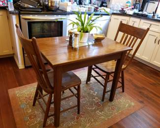 Early 1900's Table & 2 Chairs