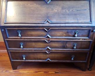 1800's Secretary Desk w/Presentation Plaque