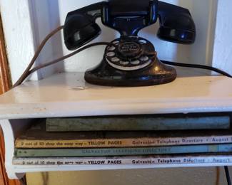 Vintage Phone & Galveston Phone Books