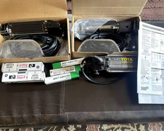 Three Lowel Tota studio lights